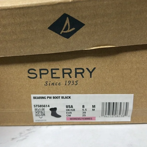 Sperry Black Winter Boots - Picture 9 of 10